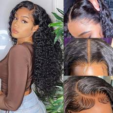 Worldnewhair HD Transparent Mongolian Kinky Curly Lace Front Wig Human Pre Plucked for Wave