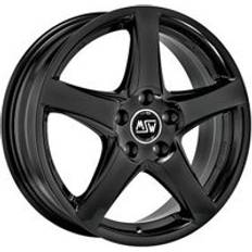 Car Rims MSW 78 Alloy Wheels In Gloss Black Set Of 4 - 16x6.5 Inch ET47.5 5x108 PCD Gloss