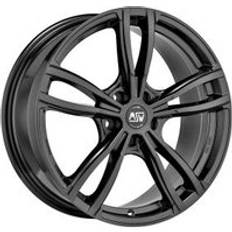 Car Rims MSW 73 Alloy Wheels In Gloss Dark Grey Set Of 4 17x7.5 Inch ET48 5x112 PCD Gloss Dark