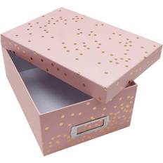 Rose Gold Boxes & Baskets Hobbycraft Rose Gold Dot Storage Box