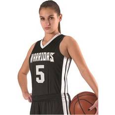 Alleson Athletic Alleson Athletic B05585605 Womens Single Ply Basketball Jersey, Kelly & White