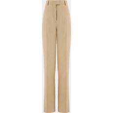 Ferragamo Pantaloni & Shorts Ferragamo Tailored Straight Leg Linen Blend Trousers