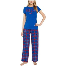 Cotton Pajamas Concepts Sport Women's Royal, Red Buffalo Bills ArcticÂ T-shirt and Flannel Pants Sleep Set Royal, Red