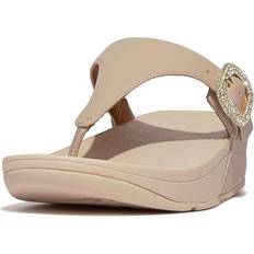 Natuurlijk - Vrouw Sandalen Fitflop Lulu Crystal Buckle Sandals - Beige