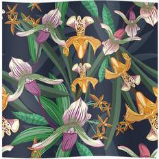 Yellow Posters WHIBOS Wonderful yellow purple orchid Print Poster