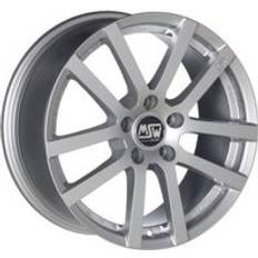 Car Rims MSW 22 Alloy Wheels in Full Silver Set of 4 - 16x6.5 Inch ET18 4x108 PCD Full Silver, Silver