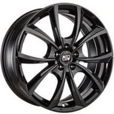 Car Rims MSW 27 Alloy Wheels in Gloss Black Set of 4 18x7.5 Inch ET45 5x114.30 PCD 73mm Centre Bore Gloss