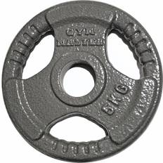 Gym Master 2 x 5 kg Pair Olympic Weight Plates 2" Iron 3 Grip Rim 1.25-20KG