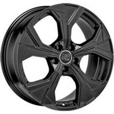 20" - 5/112 Car Rims MSW 43 Alloy Wheels In Gloss Black Set Of 4 - 20x8 Inch ET39 5x112 PCD, Black