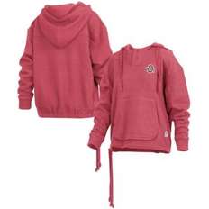 Pressbox Women's Scarlet Ohio State Buckeyes Amore Keisha Button Pullover Hoodie Scarlet