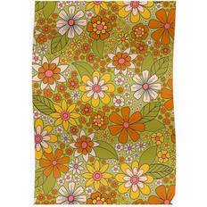 Orange Posters WHIBOS 1960s, 1970s Retro Floral Flower Poster
