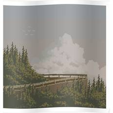 WHIBOS Road uphill pixel art 16x20 Print Poster 50.8x50.8cm