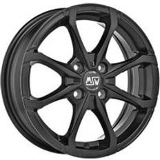 Car Rims MSW X4 Alloy Wheels in Matt Black Set of 4 15x5.5 Inch ET36 4x100 PCD 60.06mm Centre Bore
