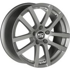 Car Rims MSW 22 Alloy Wheels In Grey Silver Set Of 4 - 15x6 Inch ET22 4x108 PCD 65.06mm Centre Bore Grey