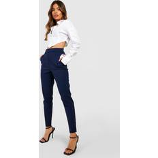 Boohoo Men Trousers boohoo Super Stretch Tapered Tailored Trouser Navy
