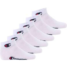 Champion Unterwäsche Champion Kindersocken, 6er Pack Quarter, Logo, Einfarbig Weiß