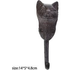 Dechoicelife a-Cat Head 1PC Vintage Style American Cast Iron Animal Wall Decor