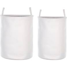 Beliani Boxes & Baskets Beliani of 2 Fabric Light White ARCHA Basket