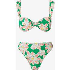 Malina Badkläder Malina Sirine High Rise Bikini Bottoms - Grön