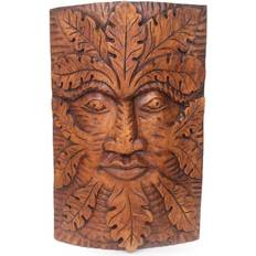 Green Wall Decor Something Different Natural Acacia Wood Man Wall Decor