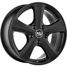 Car Rims MSW 19 Alloy Wheels in Matt Black Set of 4 16x7 Inch ET48 5x112 PCD 73mm Centre Bore