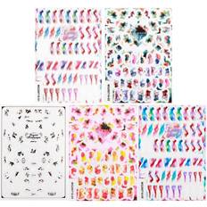 Nail Decoration & Nail Stickers Tlily 5 Sheets Blooming Flower Nails Sticker 3D Flower Nail