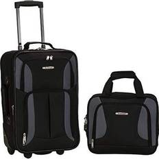 Resväskeset på rea Rockland Fashion Softside Upprätt Bagageset 2-Piece