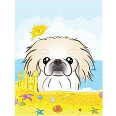 PatioPlus Pekingese Summer Beach Flag Garden