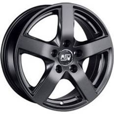 Car Rims MSW 55 Alloy Wheels in Matt Dark Grey Set of 4 17x7.5 Inch ET28 5x112 PCD 66.46mm Centre Bore
