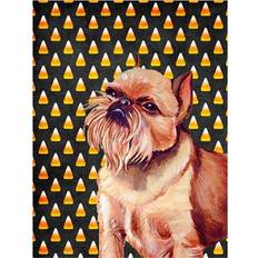 PatioPlus 11 Griffon Candy Corn Halloween Portrait Garden Flag