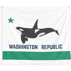BearLad Washington Republic White/Green Wall Decor 152.4x127cm