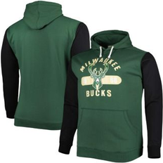 Jackets & Sweaters Fanatics Men's Hunter Green, Black Milwaukee Bucks Big and Tall Bold Attack Pullover Hoodie Hunter Green, Black