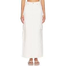 Hameet Mother Fun Dip Cargo Skirt in White. 23, 24, 25, 27, 28, 29, 30