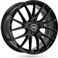 Car Rims MSW 29 Alloy Wheels In Gloss Black Set Of 4 - 17x7.5 Inch ET48 5x112 PCD, Black