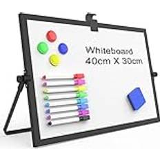 Owill Black Dry Erase Whiteboard, 16inX12in Large Magnetic
