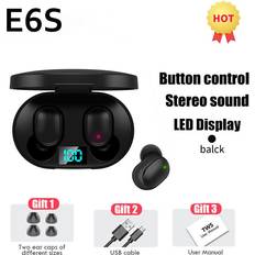 Headphones Dechoicelife a-Black Earbuds E6S Air Pro Fone