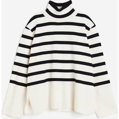 H&M Turtleneck Sweaters H&M & Mock Turtleneck Sweater White