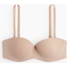 H&M D Bras H&M & Padded Microfiber Balconette Bra Beige