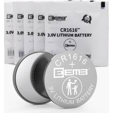EEMB 5 Pack CR1616 Battery 3V Lithium Battery Button Coin Cell Batteries 1616 Battery DL1616 ECR1616 for Remote Control, Watch, Calculator, Electronic Notebook, Thermometer, Mobile Game