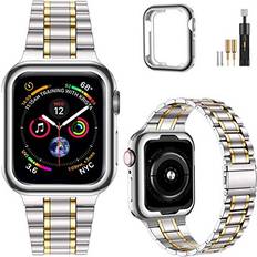 MioHHR Solid Stainless Steel Band Compatible With Apple Watch 45mm