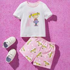 Shein Baby Girl Cartoon Graphic Set