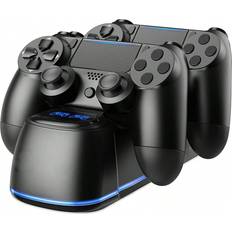 Controller Charging Dock, Upgraded 2-hour Charging Chip Controller Charging Dock For Ps4, Equipped With Charging Indicator Light, Dock With Atmosphere