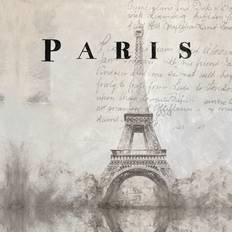 Lily Manor Transitional Paris Canvas Graphic Framed Art