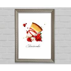 Ophelia & Co Strawberry Cheesecake Print Framed Art