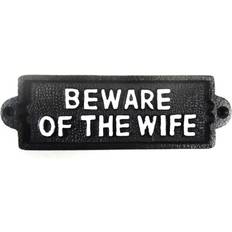 Cast Iron Wall Decorations Happy Larry Beware of The Wife Wall Decor