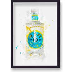 Astoria Grand Gin Graphic Splash Malfy Framed Art