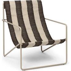 Braun Sessel Ferm Living Desert Lounge Stripe cashmere Sessel