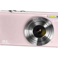 Pink Compact Cameras laxyy Digital Camera 48MP