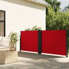 Rosso Tendalini da Giardino vidaXL Tenda Da Sole Laterale Retrattile Rossa 100x600 cm - Rosso