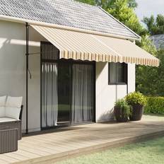 VidaXL Terrassenmarkisen vidaXL Markisenbespannung Mehrfarbig Gestreift 4 x 3.5 m